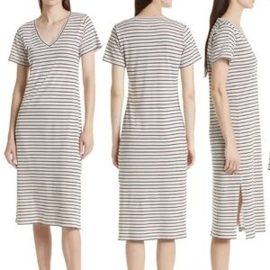 (NWT) M.M. Lafleur The Renee Thin Striped Cotton Woman Dress Size S
